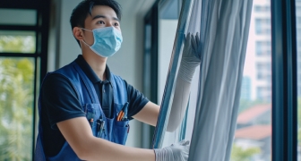 Dịch vụ giặt rèm cửa