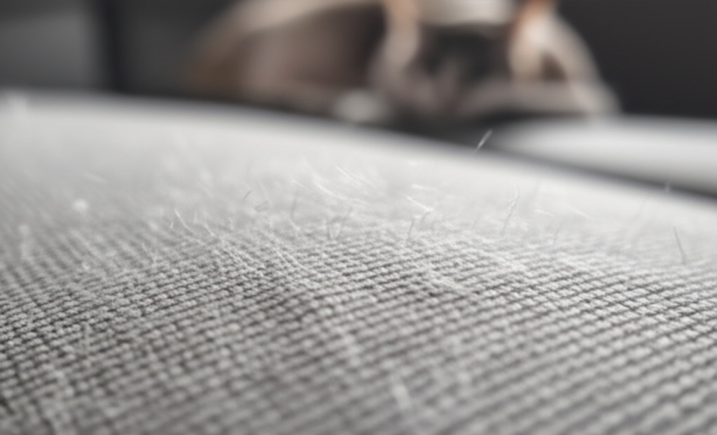 Lông thú cưng có cấu trúc nhỏ, nhẹ và tích điện, khiến chúng dễ dàng bám chặt vào sợi vải của sofa.