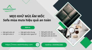 MẸO KHỬ MÙI ẨM MỐC
Sofa mùa mưa hiệu quả an toàn