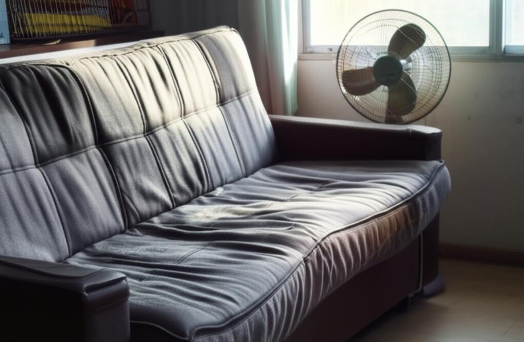 Sofa không được làm khô đúng cách sẽ dễ bị ẩm mốc, có mùi hôi và giảm tuổi thọ.