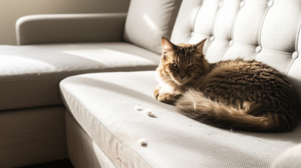 Vật nuôi là một trong những nguyên nhân khiến sofa vải có mùi.