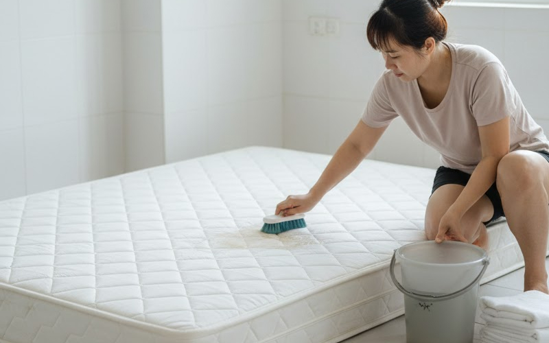 Các cách giặt đệm bông ép bị mốc hiệu quả tại nhà