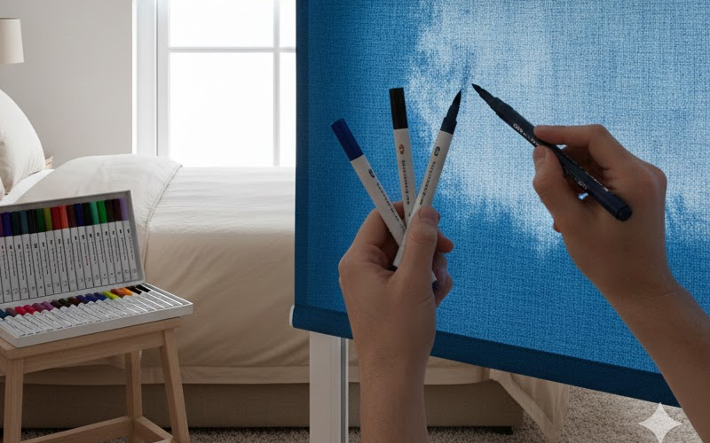 Cách khắc phục rèm cuốn bị bạc màu bằng giải pháp thủ công