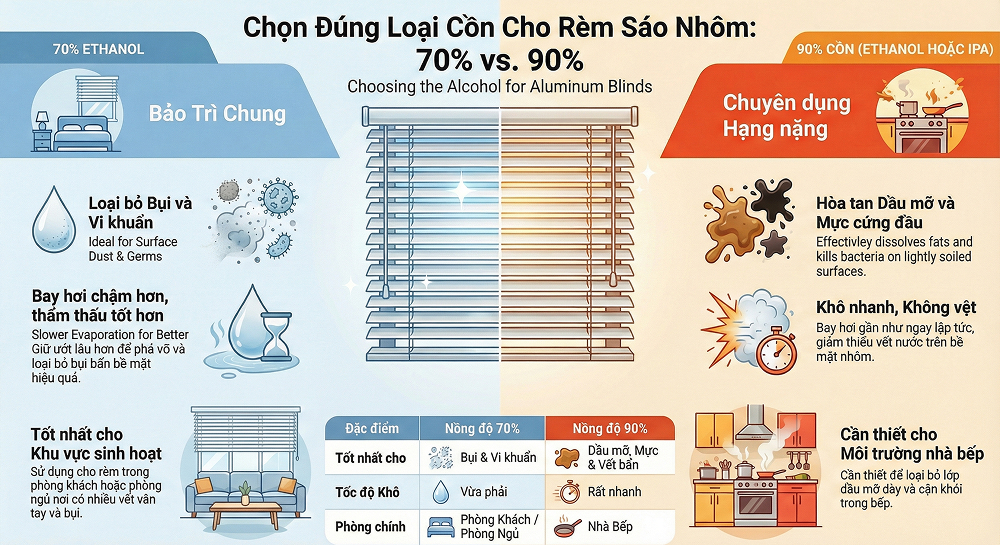 Phân loại cồn công nghiệp và lựa chọn nồng độ phù hợp