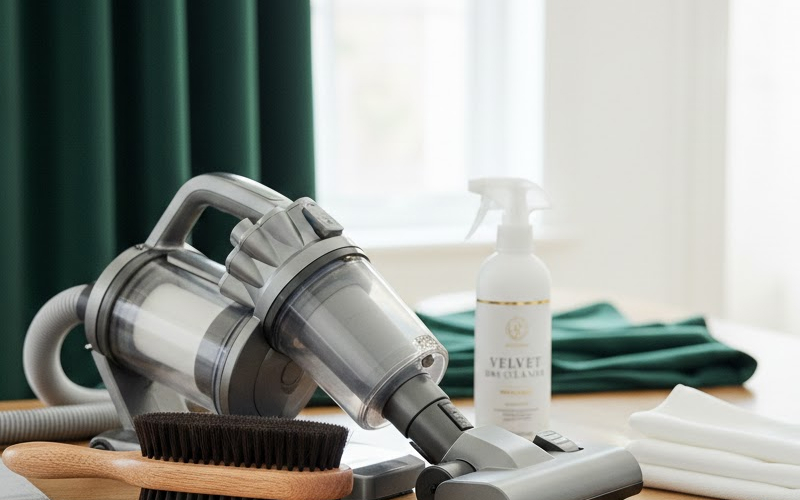 Trang thiết bị cần chuẩn bị để giặt khô rèm nhung