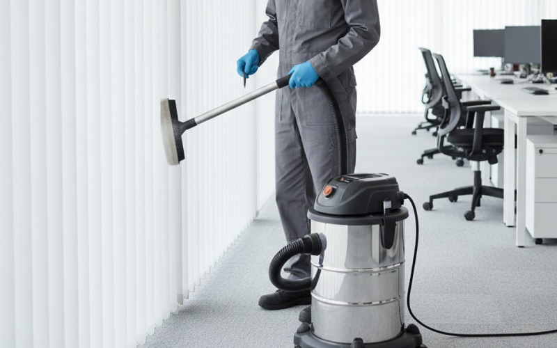 Mẹo dùng máy hút bụi công nghiệp để vệ sinh rèm lá dọc văn phòng