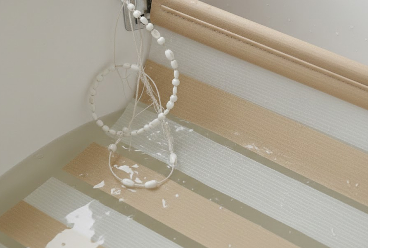 Dây kéo rèm có thể bị hỏng khi giặt ngâm