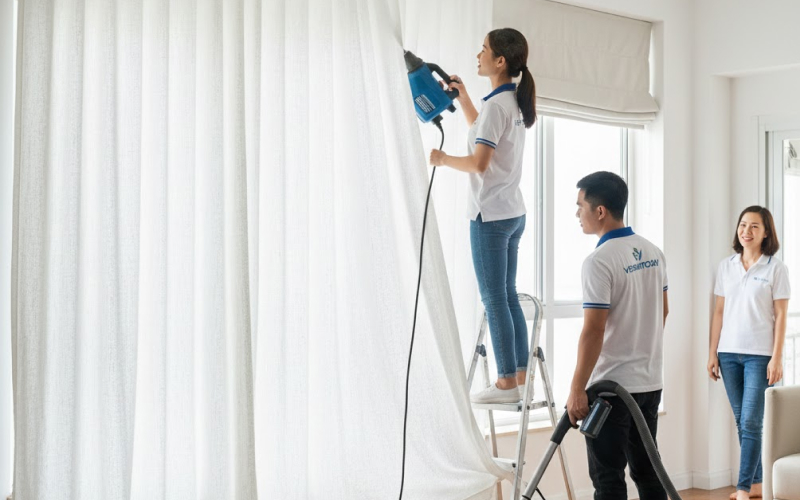 Vesinhtoday dịch vụ vệ sinh rèm cửa tại nhà uy tín