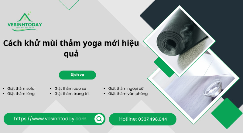 Cách khử mùi thảm yoga mới hiệu quả