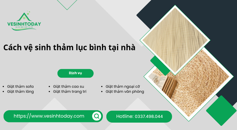 Cách vệ sinh thảm lục bình tại nhà