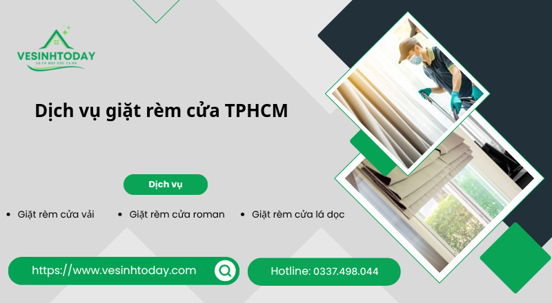 Dịch vụ giặt rèm cửa TPHCM
