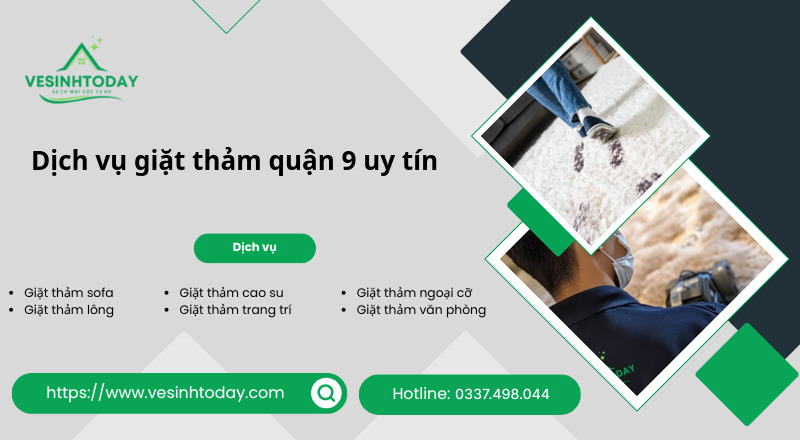 Dịch vụ giặt thảm quận 9 uy tín