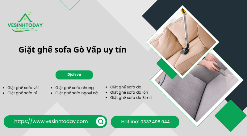 Giặt ghế sofa Gò Vấp uy tín