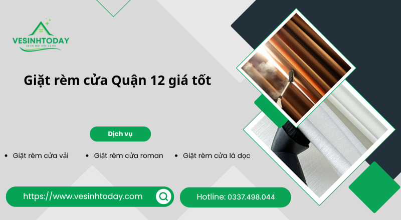Giặt rèm cửa Quận 12 giá tốt