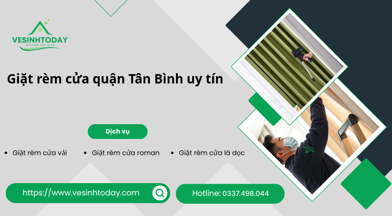 Giặt rèm cửa quận Tân Bình uy tín