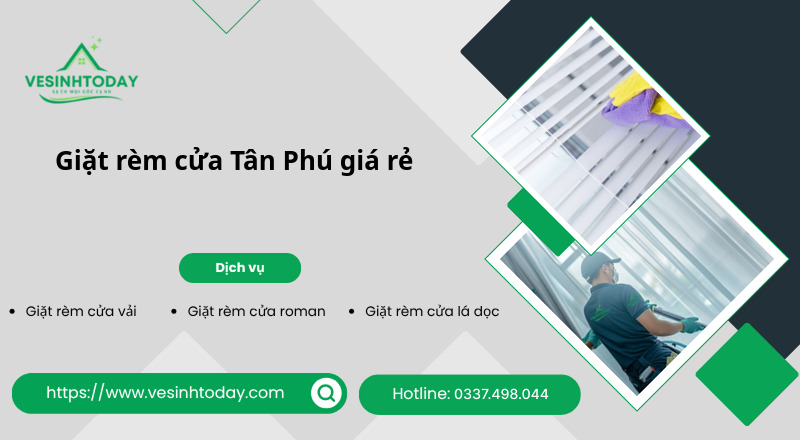 Giặt rèm cửa Tân Phú giá rẻ