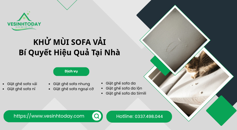 KHỬ MÙI SOFA VẢI
Bí Quyết Hiệu Quả Tại Nhà