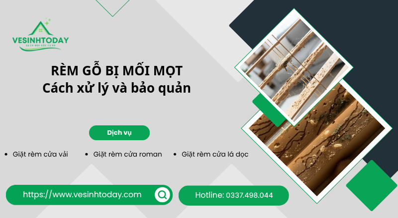 RÈM GỖ BỊ MỐI MỌT
Cách xử lý và bảo quản